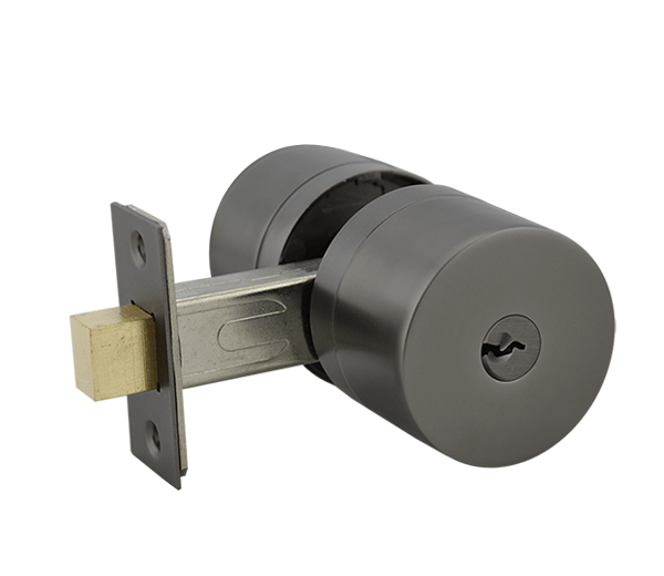 Gunmetal Finish Single Cylinder Deadbolt - Pedder Series
