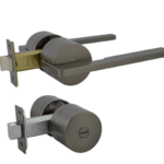 Gunmetal Finish Privacy Lever Set  - Pedder Series