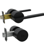 Matt Black Privacy Lever Set  - Pedder Series