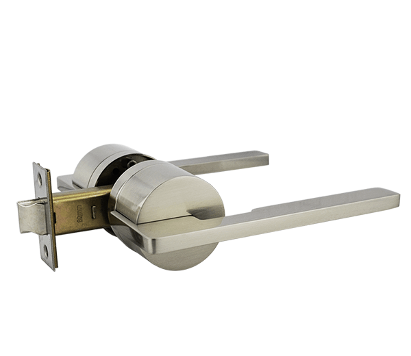 Satin Nickel Finish Passage Lever Set - Pedder Series