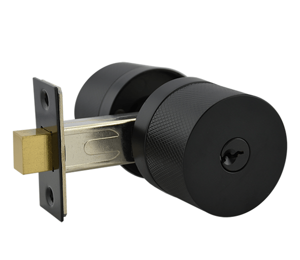 Matt Black Single Cylinder Deadbolt - Hartz Series