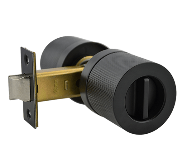 Matt Black Privacy Knob Set - Hartz Series