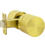 Brushed Brass Passage Knob Set - Hartz Series