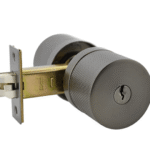 Gunmetal Finish Entrance Knob Lockset - Hartz Series