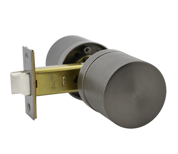 Gunmetal Finish Passage Knob Set - Hartz Series