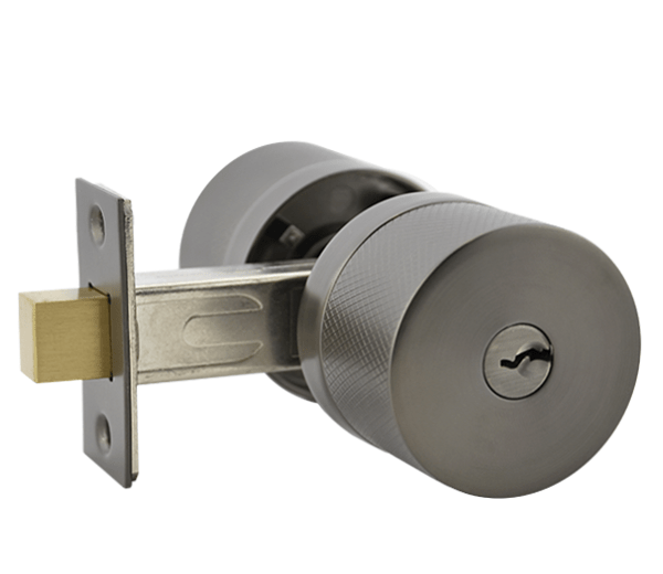Gunmetal Finish Single Cylinder Deadbolt - Hartz Series