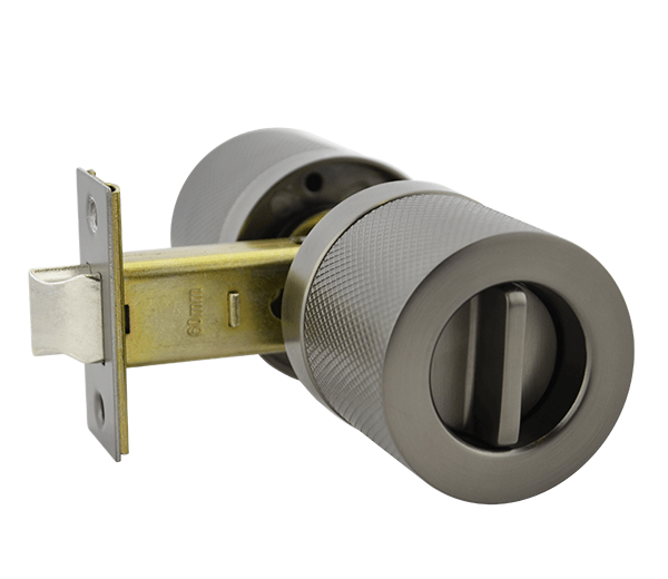 Gunmetal Finish Privacy Knob Set - Hartz Series