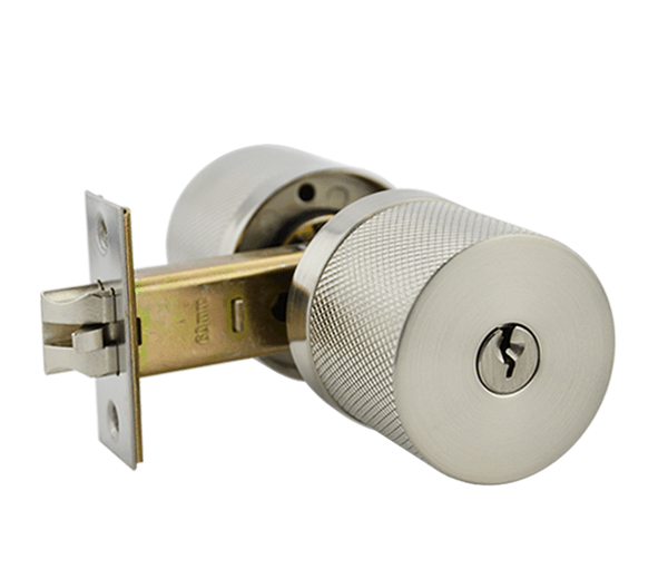 Satin Nickel Finish Entrance Knob Lockset - Hartz Series