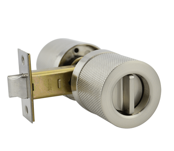 Satin Nickel Finish Privacy Knob Set - Hartz Series