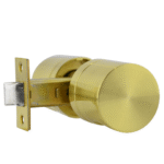 Brushed Brass Passage Knob Set - Oberon Series
