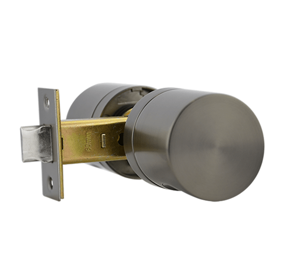 Gunmetal Finish Passage Knob Set - Oberon Series