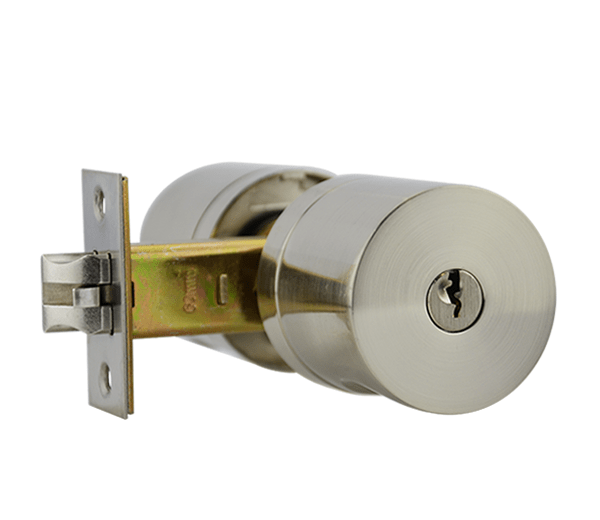 Satin Nickel Finish Entrance Knob Lockset - Oberon Series