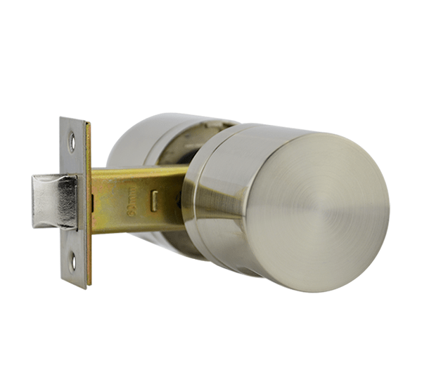 Satin Nickel Finish Passage Knob Set - Oberon Series
