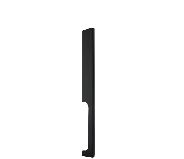 600mm Single Matt Black Entry Door Pull - Blade Series