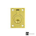 Door Ring Pull - Brushed Brass Finish