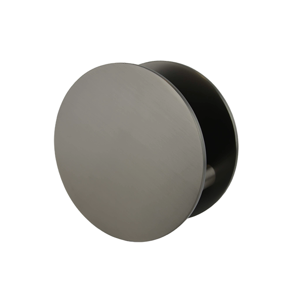 220mm Gunmetal Finish Circular Door Pull Plates (Pair) - Nash Series