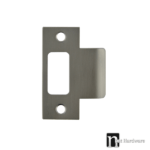 Extended Tubular Latch Strike Plate - Gunmetal Finish