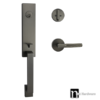 Gunmetal Finish Entrance Lockset with an Esperance Handle - Max Series