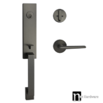 Gunmetal Finish Entrance Elphinstone Handle Lockset - Max Series