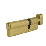 100mm Offset Euro Single Cylinder - Brushed Brass Finish