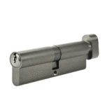 100mm Euro Single Cylinder - Brushed Gunmetal Finish