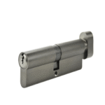 70mm Euro Single Cylinder - Brushed Gunmetal Finish