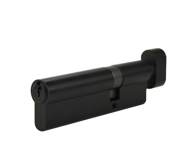 100mm Offset Euro Single Cylinder - Matt Black Finish