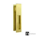 Brass Finish  Sliding Door Passage Handle Set - Jordan Series