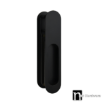 Matt Black Sliding Passage Handle Set - Corolla Series