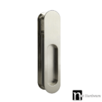 Satin Nickel Finish Sliding Passage Handle Set - Corolla Series