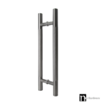 Gunmetal Finish 1000mm Round Knurled Grip Door Pull (Pair) - Clarence Series