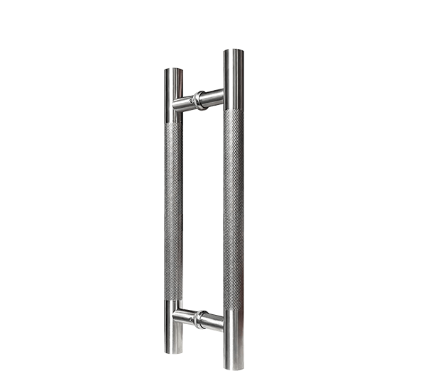 600mm Round Knurled Grip Door Pull (Pair) - Clarence Series