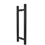 Matt Black 800mm Round Knurled Grip Door Pull (Pair) - Clarence Series