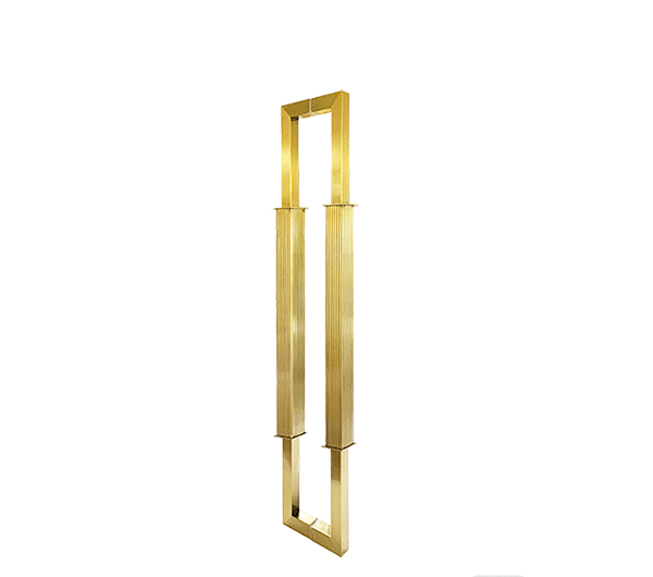 800mm Brushed Brass Finish Door Pulls - Corinth Series