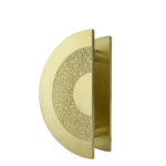 Brushed Brass 300mm Half-Circle Door Plate (Pair) - Oxley Series