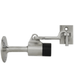 Wall Mounted Door Stops with a Hook - Stainless Steel Finish