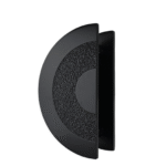 Matt Black 400mm Half-Circle Door Plate (Pair) - Oxley Series