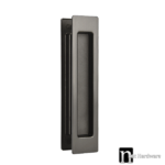 180mm x 38mm Rectangular Sliding Flush Pulls (Pair) – Gunmetal Finish