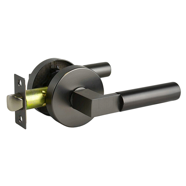 Gunmetal Finish Passage Handle Set - Addison Series