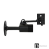 Wall Mounted Door Stops with a Hook - Matt Black Finish
