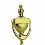 Classic Style Entry Door Knocker – Polished Brass Finish