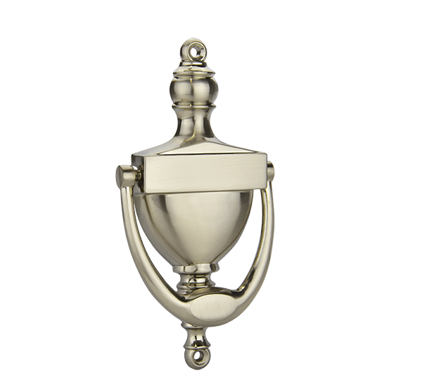 Classic Style Entry Door Knocker – Satin Nickel Finish