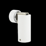 Cylinder Shaped Magnetic Door Stops - White Finish