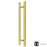 Brushed Brass 1800mm Door Pull Handles (Pair) - Bisset Series