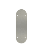 200mm Oval Shaped Door Push Plate - Stainless Steel Finish