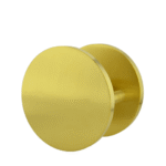 Brass Finish 250mm Circular Plate Door Pulls (Pair) - Nash Series