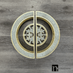 500mm Semi-Circle Crystal Facaded Entry Door Pulls  - Limited Edition