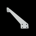 Overhead Mounted Door Stop - White Finish