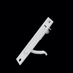 Spring Loaded Cavity Door Pull - White Finish