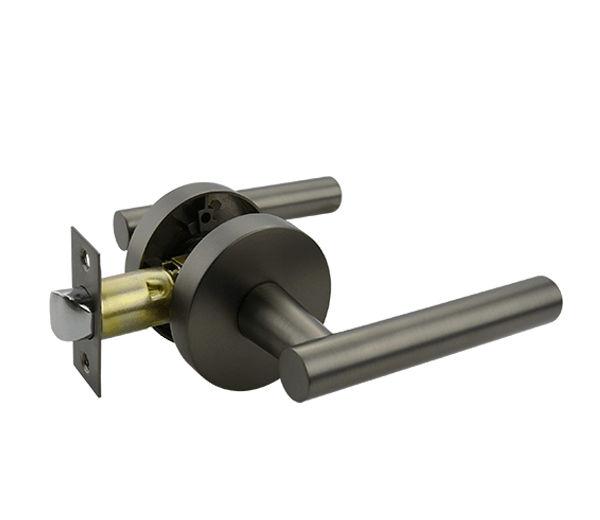 Lachlan Series Passage Lever Set - Gunmetal Finish